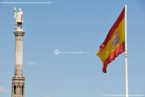 Foto Bandera de España en la Plaza de Colón 2