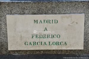 Foto Escultura Madrid a Federico García Lorca 1