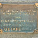 Foto Escultura dedicada al pueblo de Getafe 1